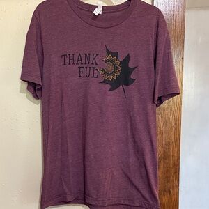 Purple Thankful Graphic T-Shirt
